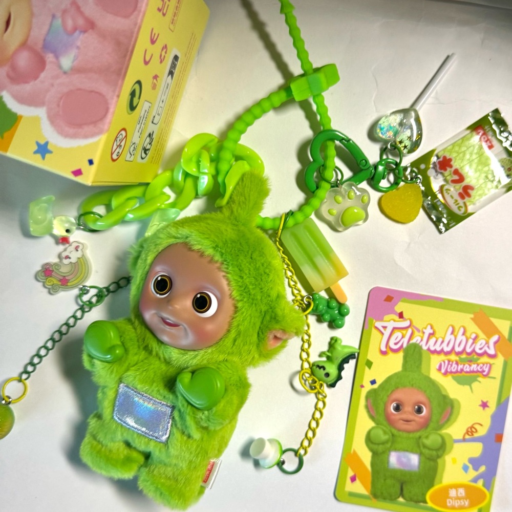 Popmart Dipsy Teletubbies 100% Authentic turn to customized bag charm keychain